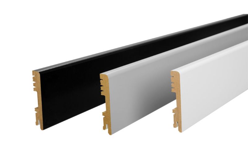 Listwa przypodłogowa MDF Foge LB1 16 x 100 x 2000 mm czarna