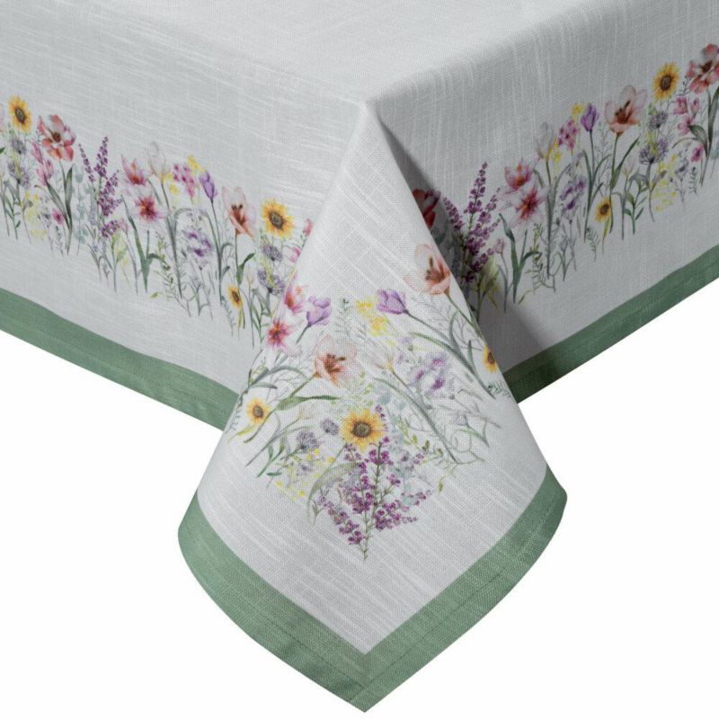 Obrus SUMMER9 Eurofirany 140 x 180 cm z kolorowym motywem kwiatowym 1 szt.
