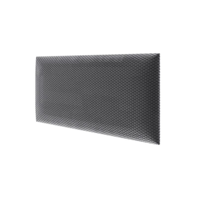 Panel tapicerowany ścienny Stegu wezgłowie 60x30 cm Szary welur - akustyczny, dekoracyjny 1 szt.