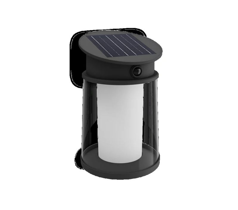 Kinkiet Ogrodowy Juda Philips Lampa Zewnętrzna Solarna LED 3.2W 470lm 2700K IP44 z Czujnikiem Ruchu i Zmierzchu Czarna 1 szt.