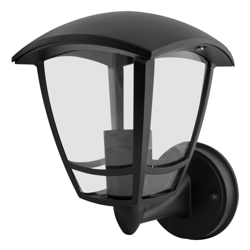 Kinkiet zewnętrzny E27 LED MasterLED Niko IP44 naścienny góra czarny lampa elewacyjna 1 szt.