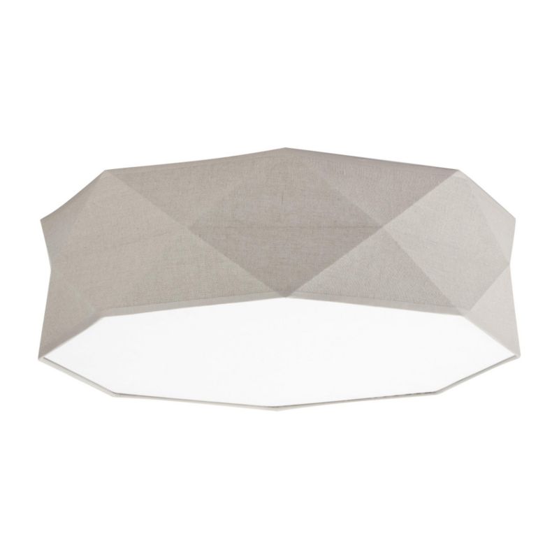 Plafon sufitowy TK-Lighting Kantoor biały odcienie szarości 4 x E27 x 15W IP20 wym: 17 x 52 x 52 cm - 1 szt.