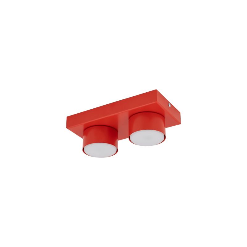 Plafon TK-Lighting Brix czerwona lampa sufitowa 2x GX53 8W 3000K -1szt