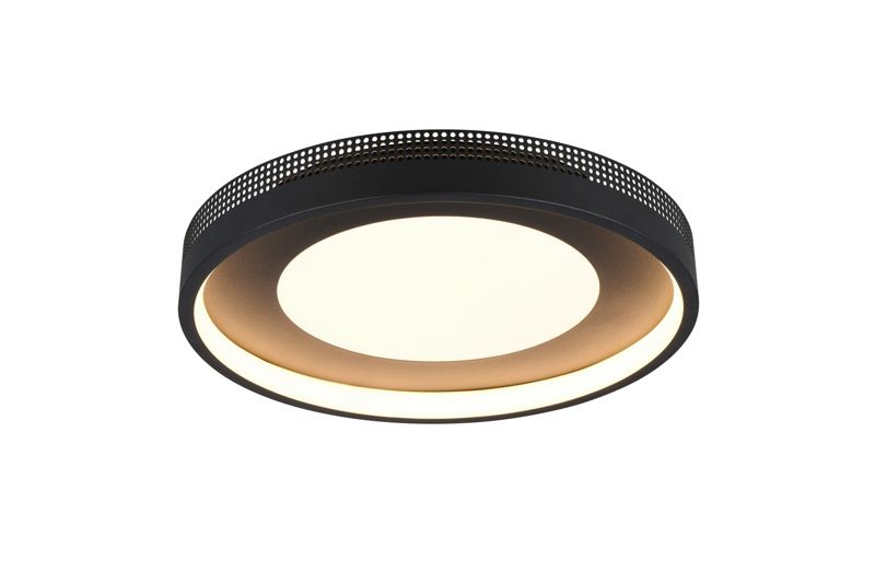 Plafon Trio SOLEA czarno-złoty-biały okrągły 40cm LED 36W 3000K 4700lm IP20 - 1 szt.