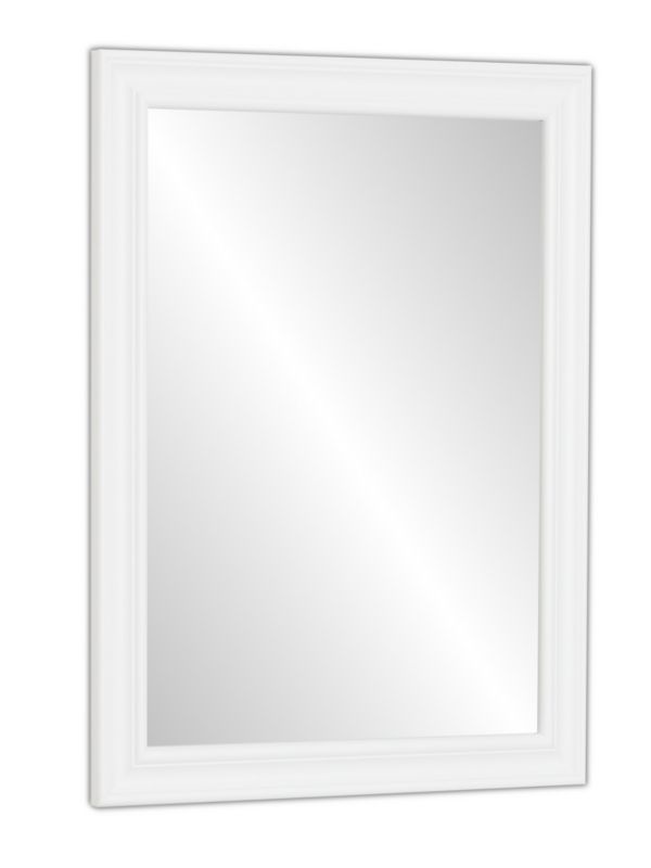 Stylowe lustro Profilmat w białej ozdobnej retro ramie 90X80cm 1szt.