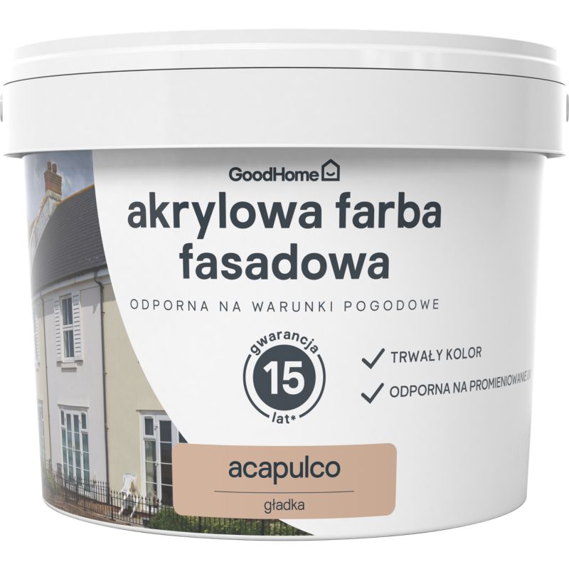 Farba elewacyjna GoodHome akrylowa acapulco 10 l