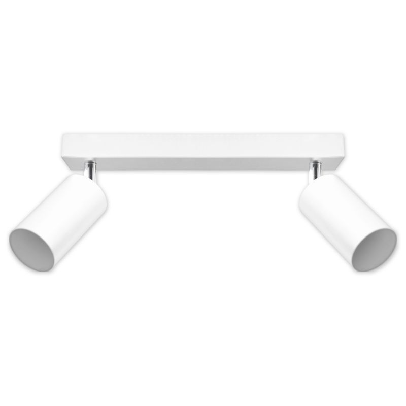 Kinkiet sufitowy podwójny GU10 LED MasterLED Bardo ruchomy 30cm IP20 biały-chrom lampa 1 szt.