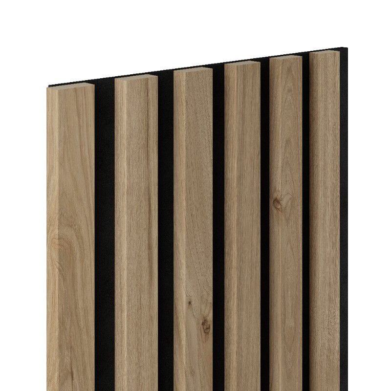 Lamele ścienne na czarnym filcu 6L Marbet Design WOODLINE 270x30 cm Jackson 1 szt.