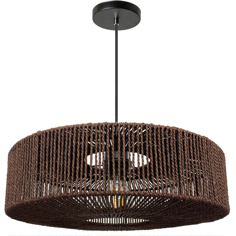 Lampa Sufitowa Wisząca Toolight App1295-1Cp Boho Brązowy
