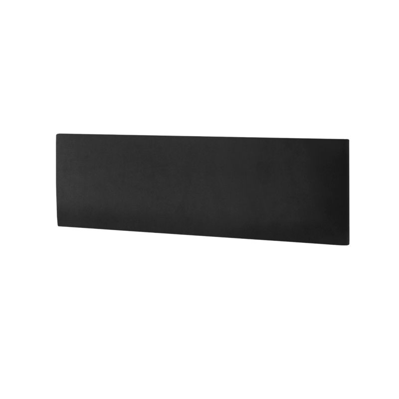 Panel tapicerowany ścienny Stegu wezgłowie 60x15 cm Czarny welur - akustyczny, dekoracyjny 1 szt.