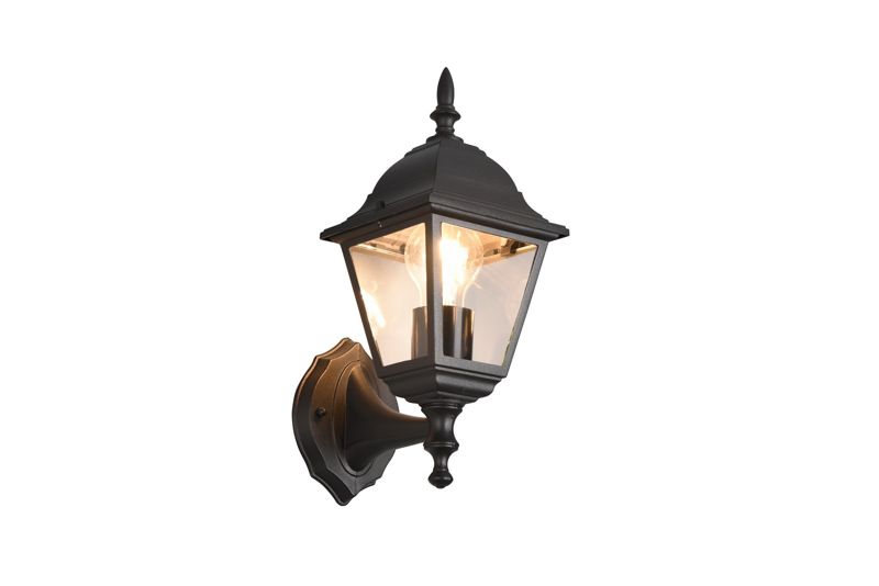 Kinkiet ścienny zewnętrzny Trio Livenza czarny retro 1 x E27 x 60W IP44 wym: 34 x 14 x 19 cm - 1 szt.