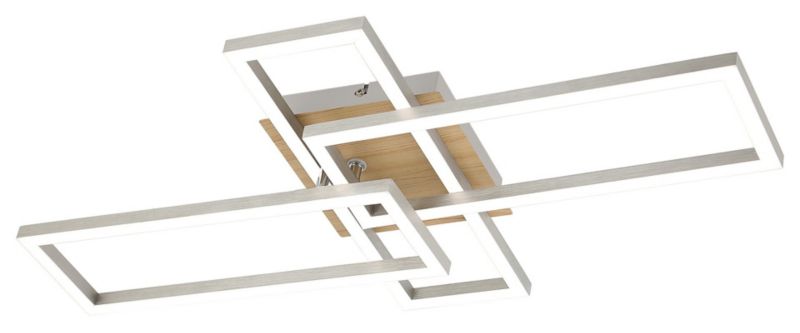 Lampa sufitowa wisząca Rabalux Ashton chrom satynowany-biała wym: 10 x 64,5 x 35 cm wbudowany LED 24W 1 szt.