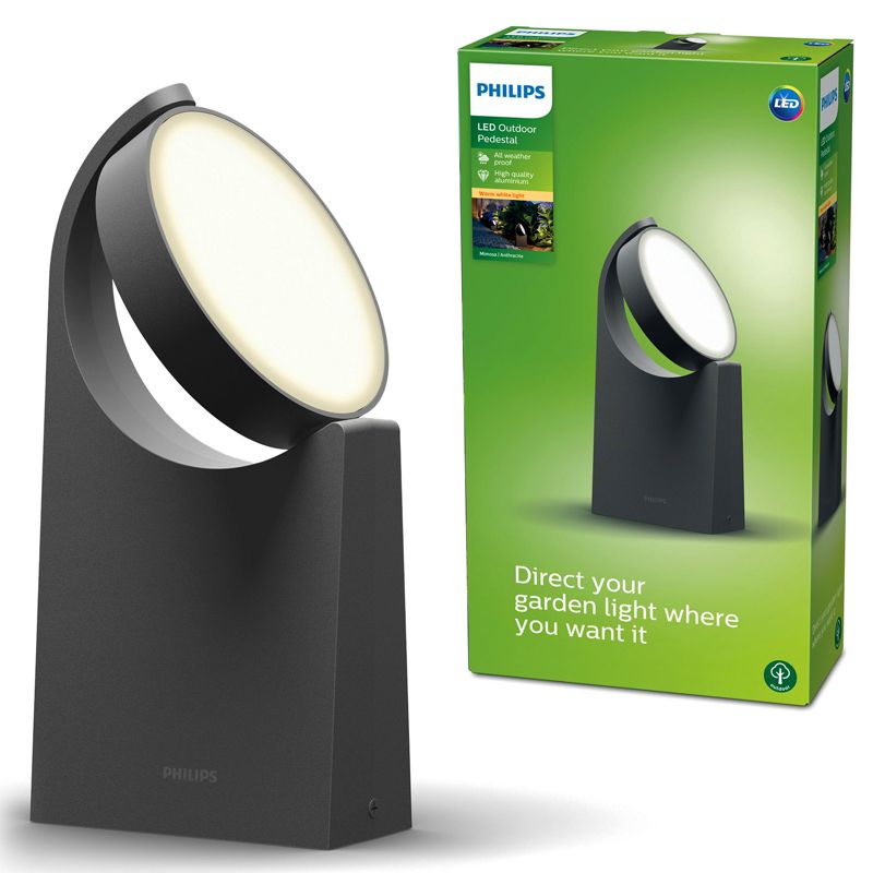 Lampa Ogrodowa Mimosa Philips Zewnętrzna Słupek 34.9cm LED 7W 600lm 2700K IP44 1 szt.