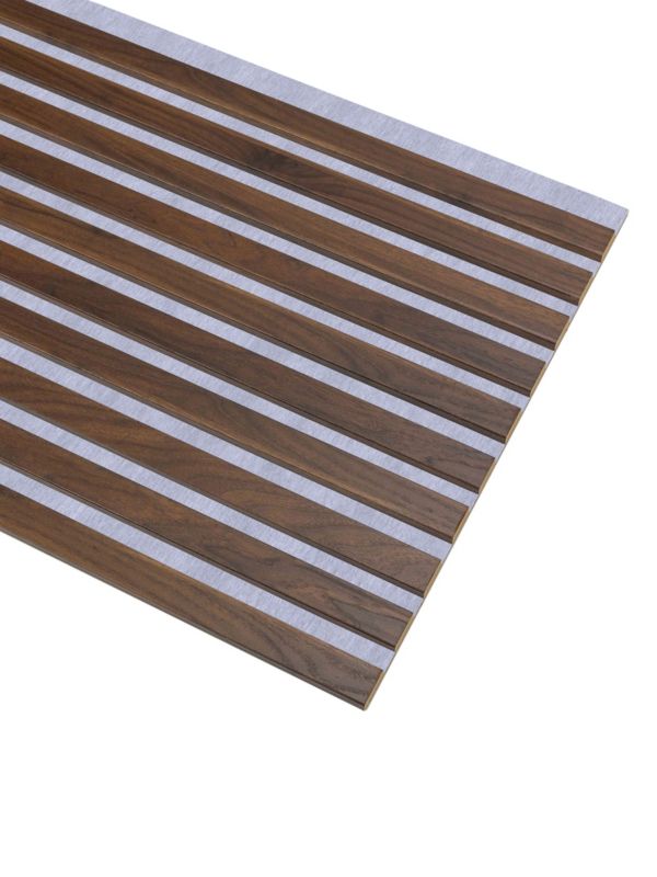 Lamele Ścienne na Filcu Szarym SunWood 275x46cm Panel Dekoracyjny Orzech Columbia 1 szt.
