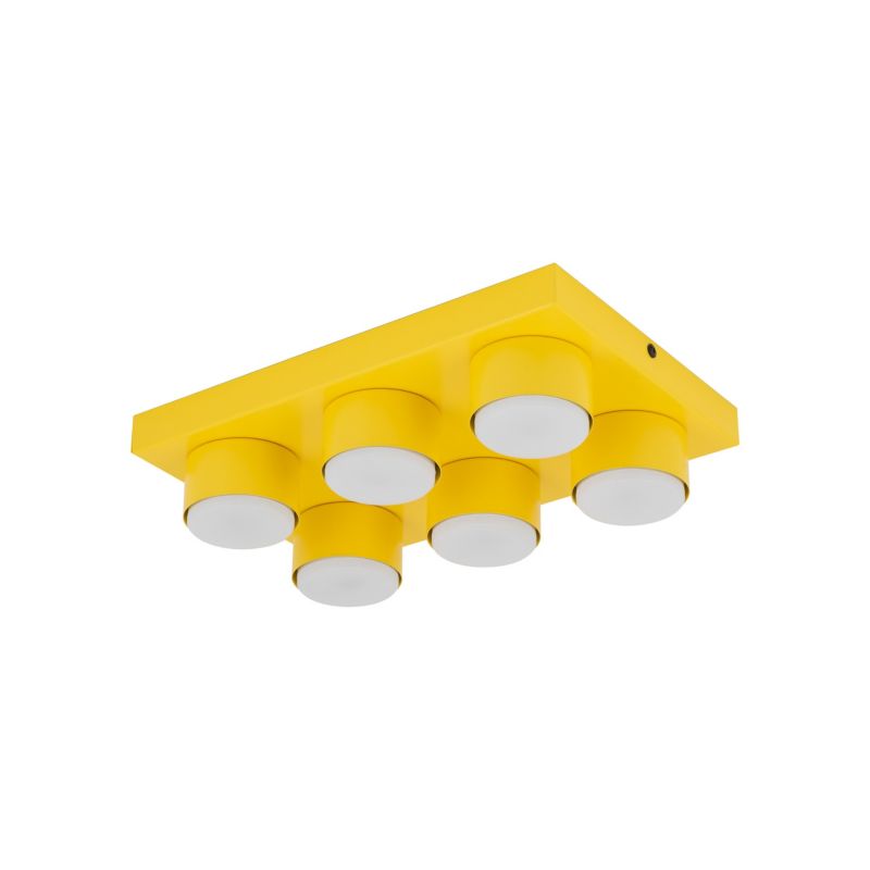 Plafon TK-Lighting Brix żółta lampa sufitowa 6x GX53 8W 3000K -1szt