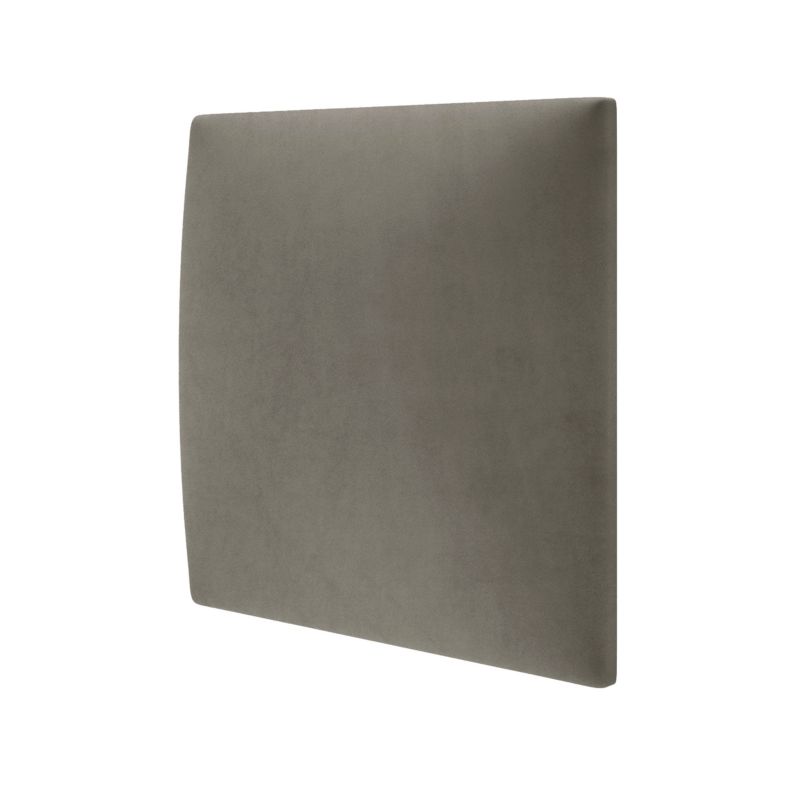 Panel tapicerowany ścienny Stegu wezgłowie 30x30 cm szary welur - akustyczny, dekoracyjny 1 szt.