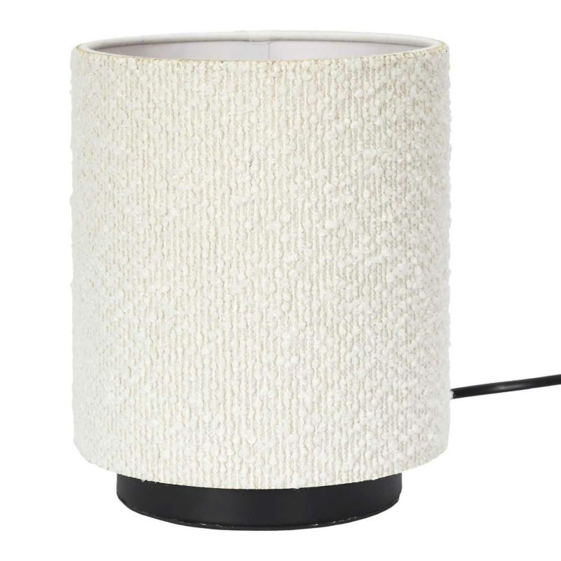 Lampa MOONA HowHomely stołowa boucle kremowa 25 cm 1 szt.