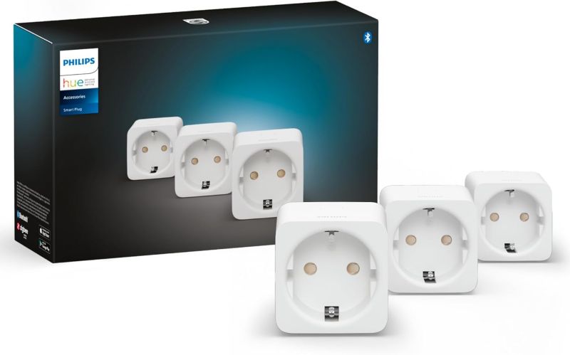 Inteligentne Gniazdko Hue Smart Plug Philips HUE Schuko TYP F Watomierz Programator Timer Białe Smart Plug 3 szt.