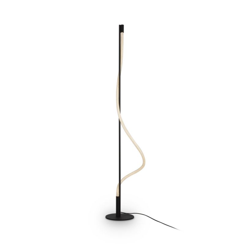 Lampa podłogowa stojąca Maytoni Tau czarno-biała LED 15W 3000K 450lm wym: 150 x 22 x 22 cm - 1 szt.