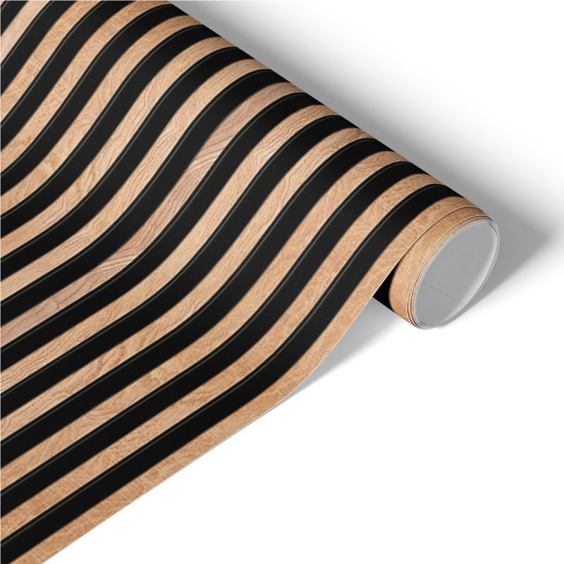 Folia Meblowa Tulup 75x150 cm Lamele pionowe Okleina Na Biurko I Regał 1 rol.