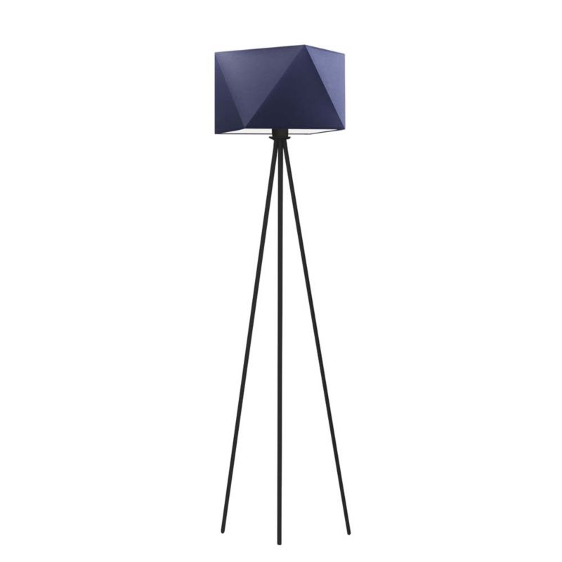 Lampa stojąca Volta Light Factory podłogowa trójnóg z abażurem granatowy diament JOLLY 1szt.