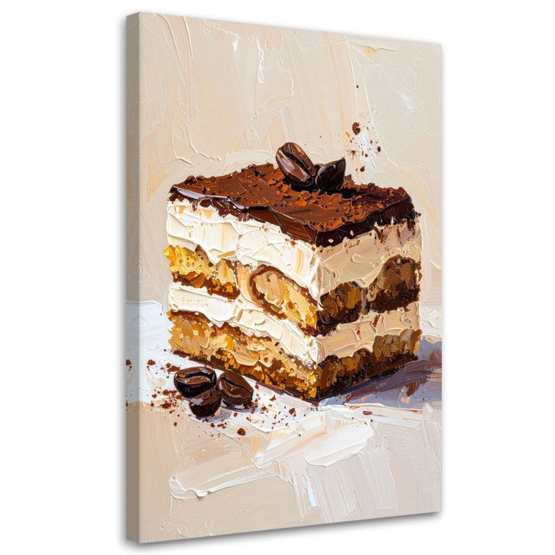 Obraz do kuchni baru jadalni Feeby Ciastko Tiramisu 80x120cm 1szt
