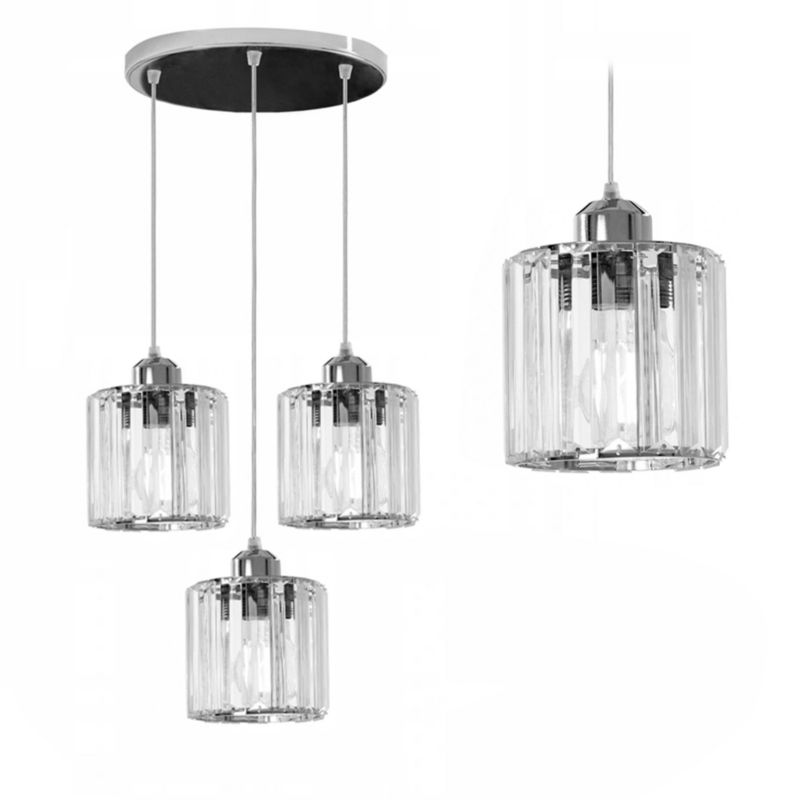 Lampa Sufitowa Wisząca Toolight App510-3Cpr Chrom