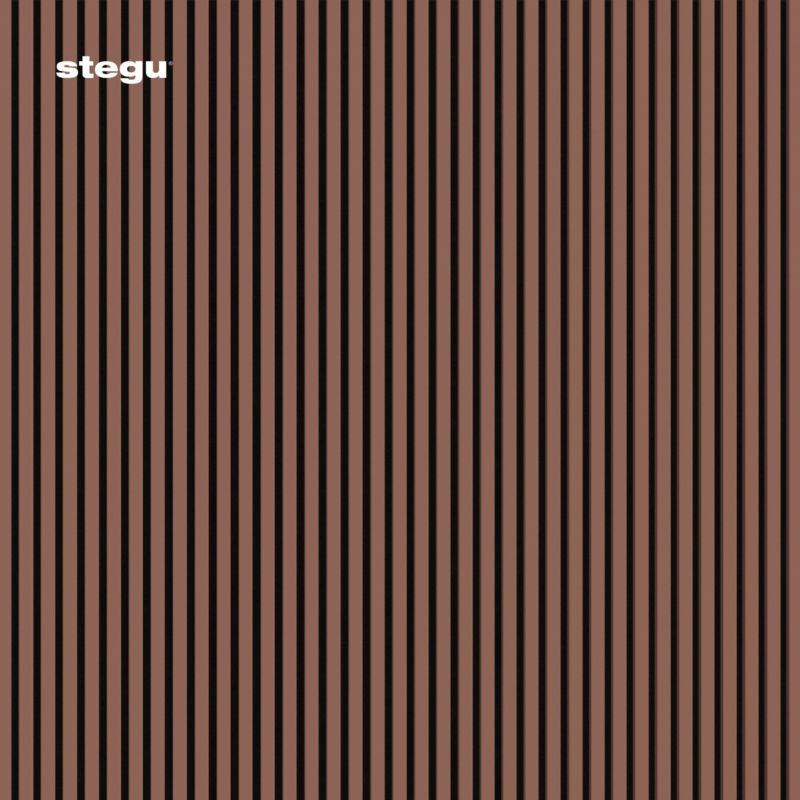 Lamele ścienne na czarnym filcu Stegu Acoustic Line, ceglaste 265x24,5 panele akustyczne 1 szt.