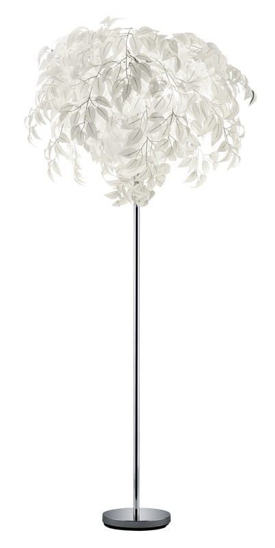 Lampa podłogowa stojąca RL Leavy srebrno-biała 3 x E14 x 28W wym: 180 x 70 x 70 cm - 1 szt.