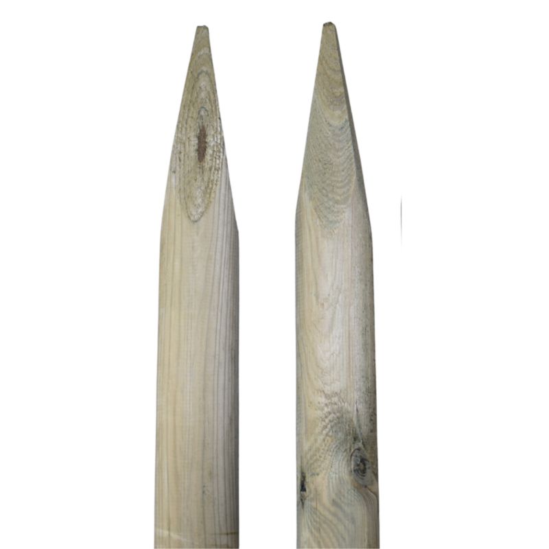 Palisada Drewniana Timbermik 200 cm Impregnowane Drewno Sosnowe 8 cm 2 szt.