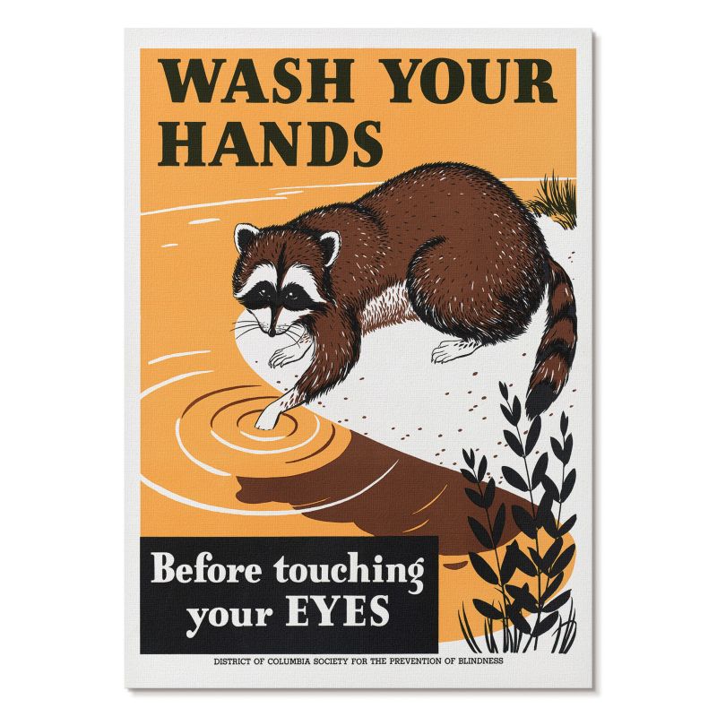 Obraz Plakat Canvas Tulup 29,7x42 cm (A3) Myj ręce Do łazienki, kuchni, przedpokoju 1 szt.