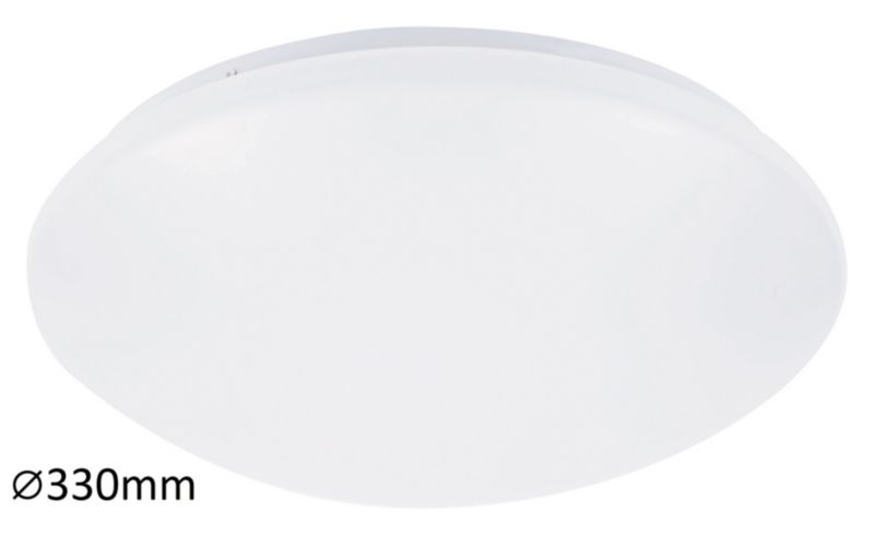 Plafon Rabalux Lucas biały LED 18W 4000K 1350lm okrągły IP20 wym: 10,7 x 33 x 33 cm metal - 1 szt.