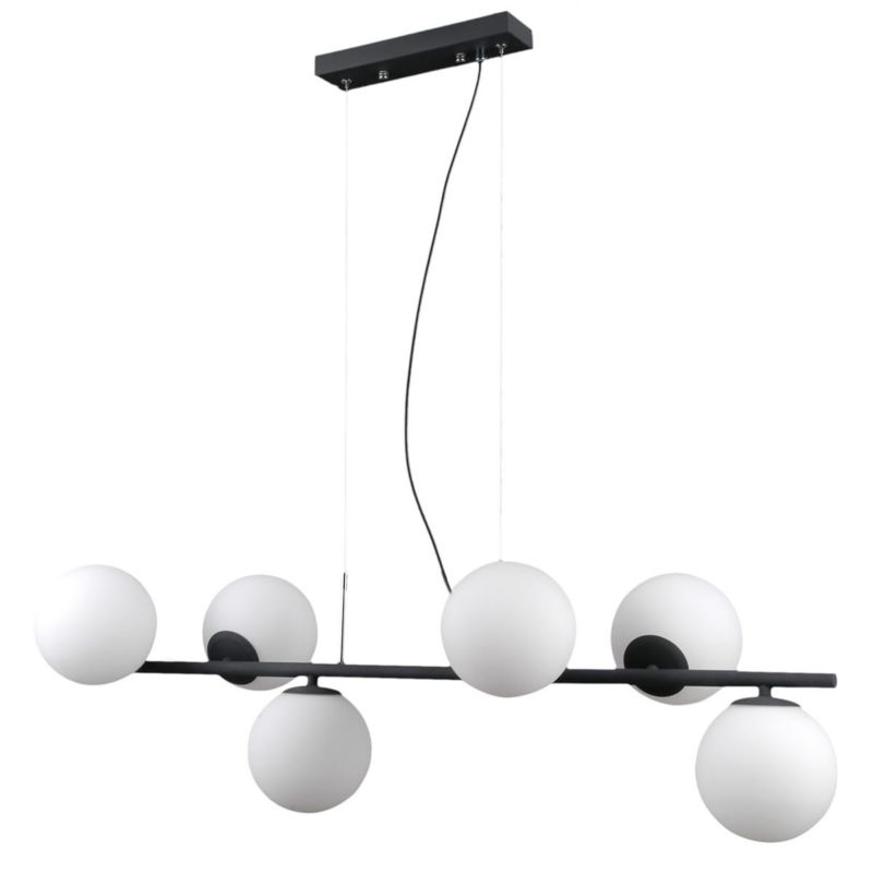 Lampa sufitowa wisząca Italux Raddi 2796 grafitowo-biała nowoczesna 6xG9 x 1 szt.
