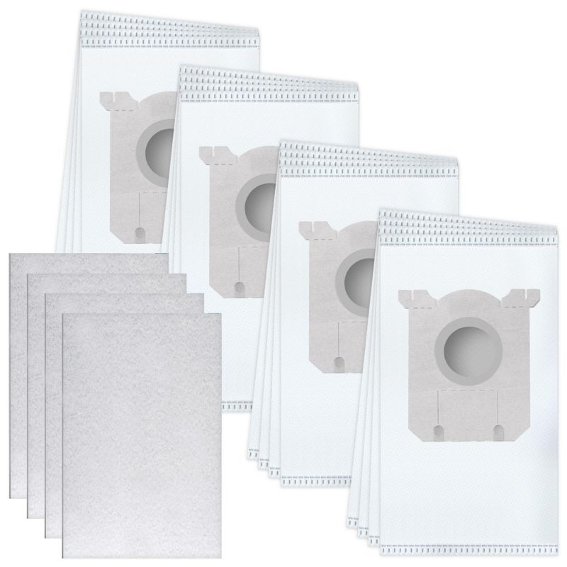 Worki do odkurzacza 16szt, Sillar, syntetyczne + 4x filtr wlotowy, zamiennik do AEG Electrolux Philips, zestaw, 20szt.