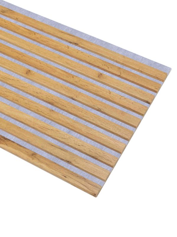 Lamele na Filcu Szarym Ścienne SunWood 275x46cm Panel Dekoracyjny Dąb Wotan 1 szt.
