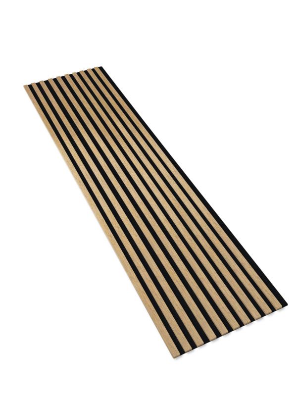 Lamele na Czarnej Płycie Ścienne SunWood 275x58cm Panel Dekoracyjny Dąb Cleveland 1 szt.