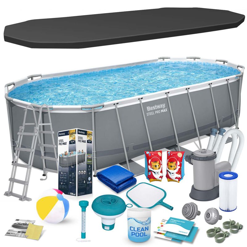 Basen ogrodowy Bestway stelażowy 549x274x122cm 56710-17w1 1szt.