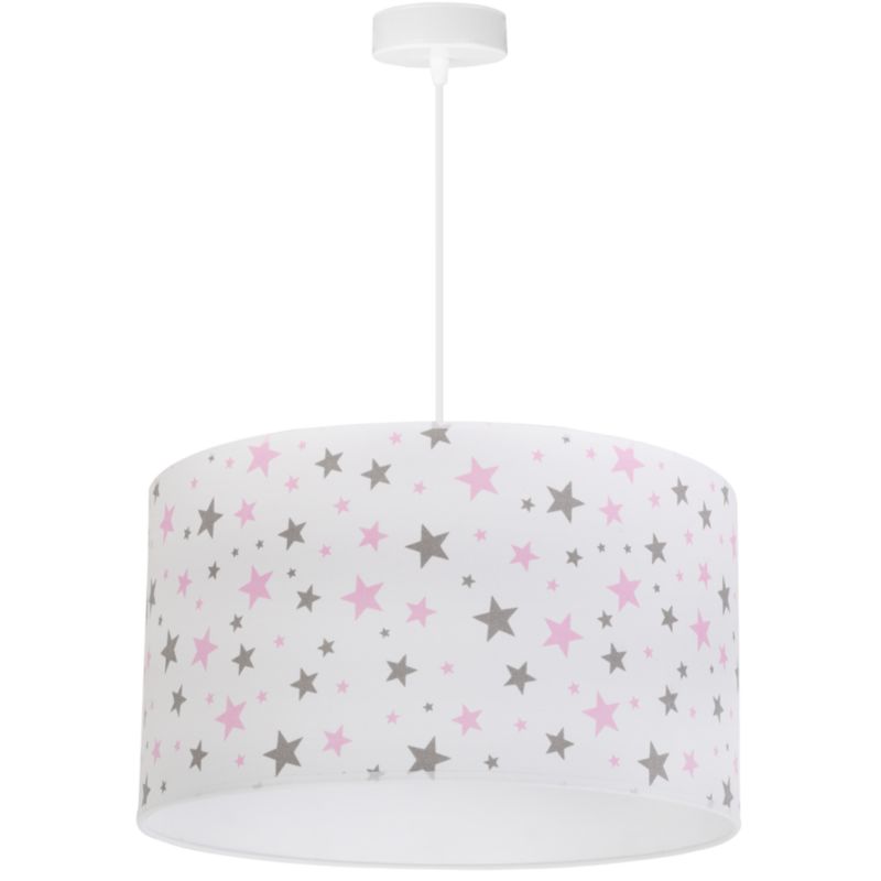 Lampa sufitowa wisząca Light Home LH Kids 1xE27 klosz biały 35cm linka biała zawiesie płaskie 1szt.