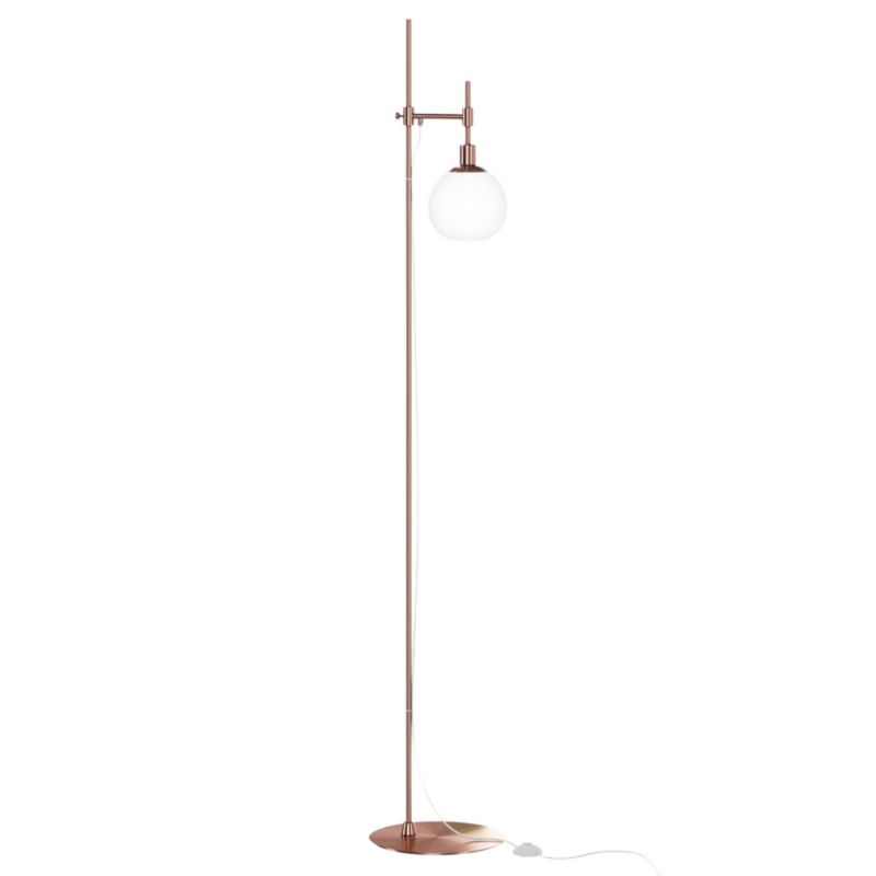 Lampa podłogowa stojąca Maytoni Erich miedziano-biała 1 x E14 x 40W wym: 155 x 25 x 25 cm - 1 szt.