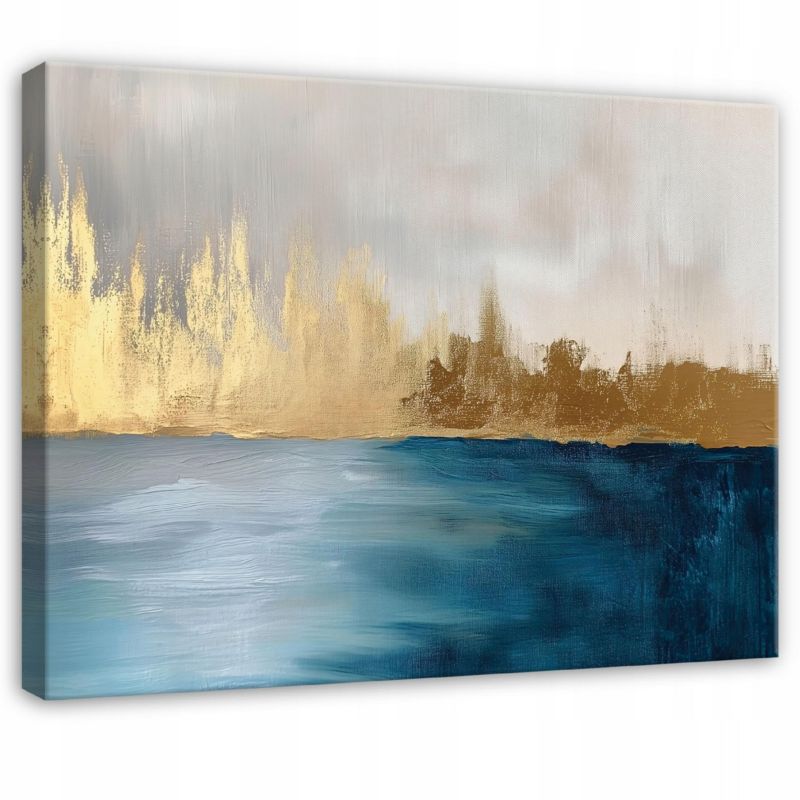 Obraz Na Płótnie Canvas WALLARENA 60x40 cm Dekoracja Ścienna Do Sypialni Salonu Kuchni Abstrakcja Loft 1 szt.