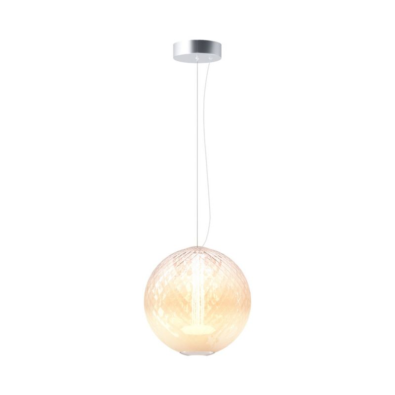 Lampa wisząca ozdobna kula Maytoni BRUMA chromowana-biała LED 15W 2700K 2000lm IP20 - 1 szt.