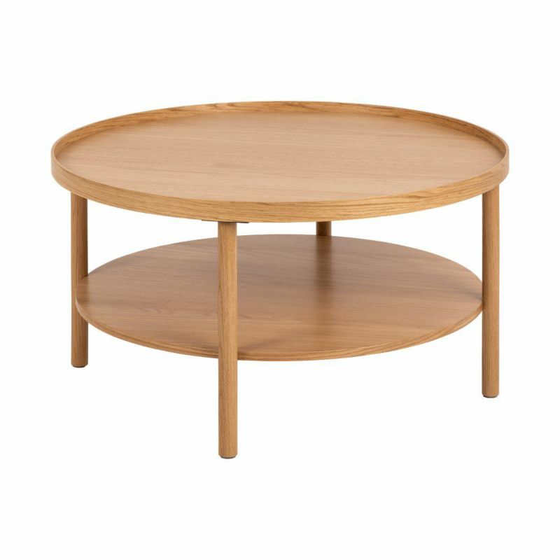 Stolik kawowy Banbury ACTONA dębowy okrągły 80 cm 1 szt.