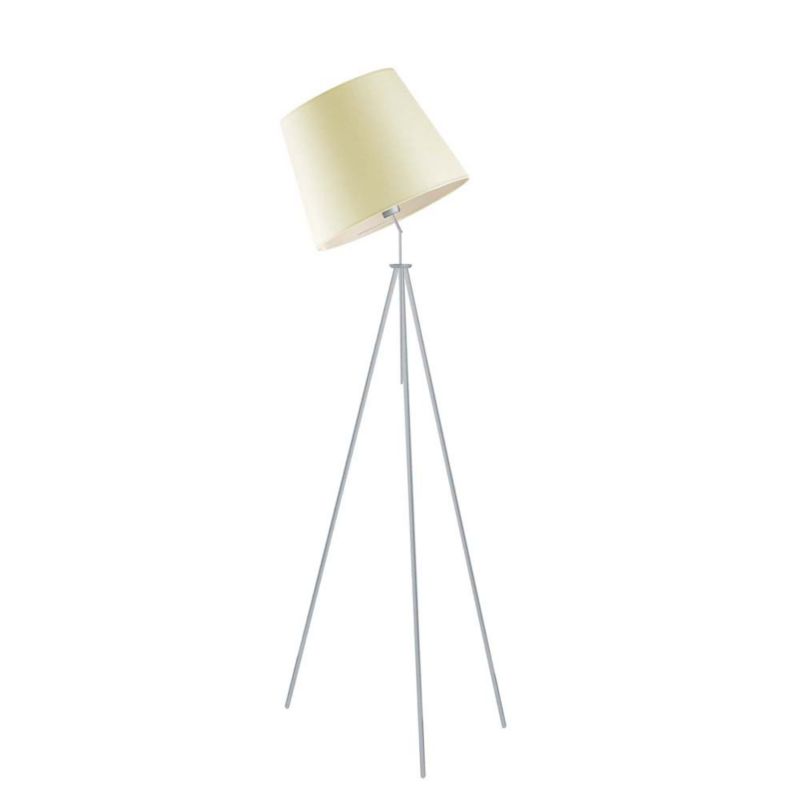 Lampa stojąca Volta Light Factory podłogowa przegubowa regulowana trójnóg z abażurem ecru stożek DECO 1szt.