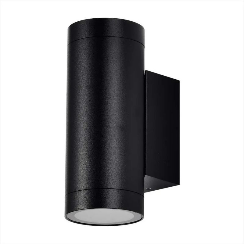 Kinkiet ścienny zewnętrzny V-TAC czarny 2 x GU10 x 10W IP54 wym: 16 x 6,5 x 9,58 cm - 1 szt.