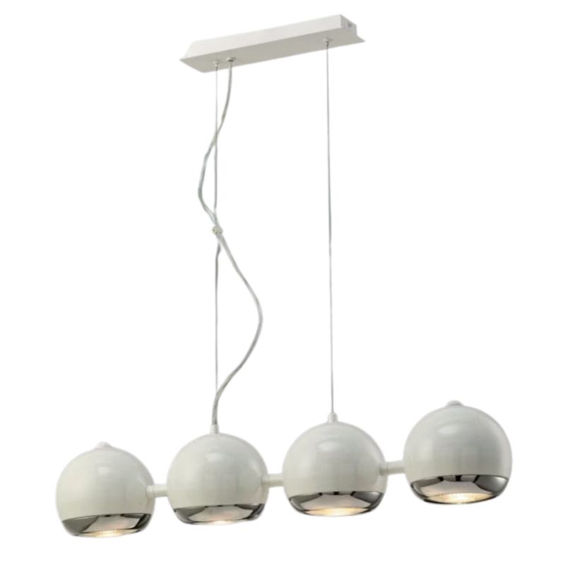 Lampa sufitowa wisząca Italux Sferio 4537 biała nowoczesna 4xGU10 x 75W 1 szt.