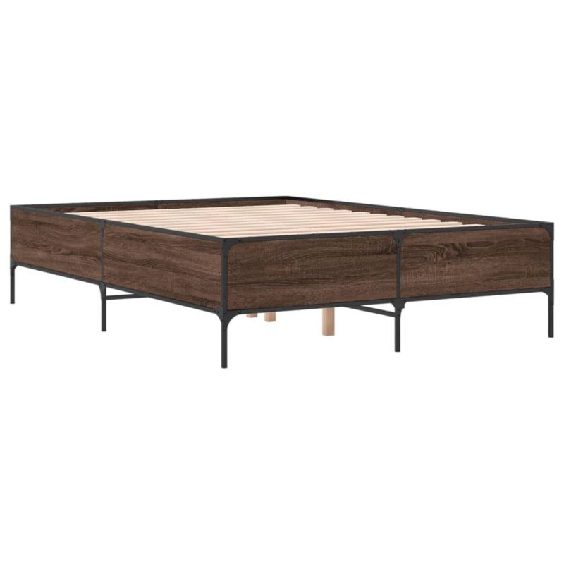 Łóżko metalowe WaszeMeble 150x200 cm brązowy WM-3279796 1 szt.