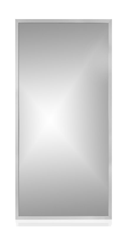 Lustro prostokątne Cordia Plus BRW Line w srebrnej ramie 65x120cm 1szt.