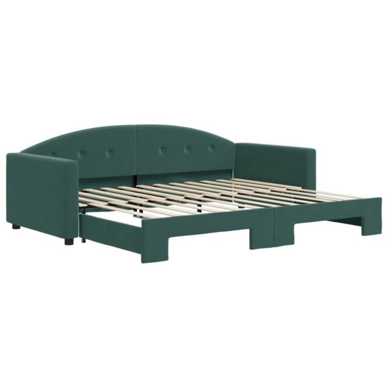 Sofa rozkładana WaszeMeble 90x200 cm Ciemnozielony aksamit WM-3197303 1 szt.