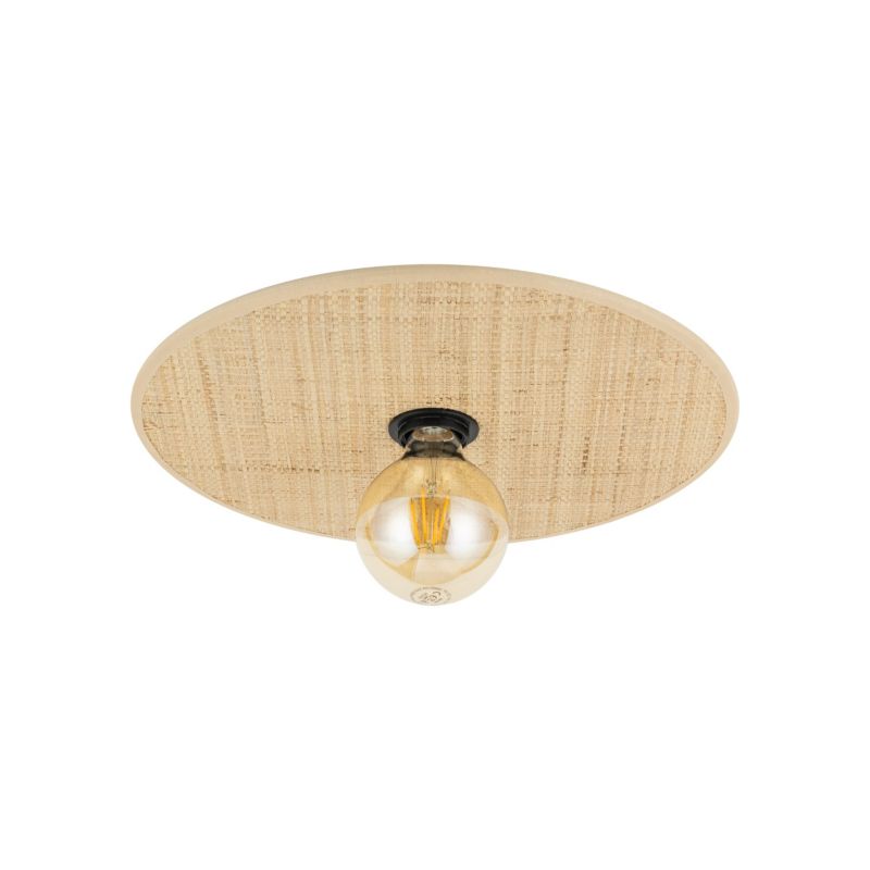 Plafon TK-Lighting Calma sabia abażur rafia 38cm 1x e27 skandynawski boho styl -1szt.
