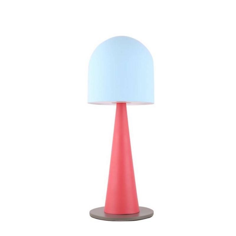 Lampa stołowa Candellux Visby czerwono-niebieska 1 x E27 x 40W IP20 wym: 49.5 x 19 x 19 cm metal - 1 szt.